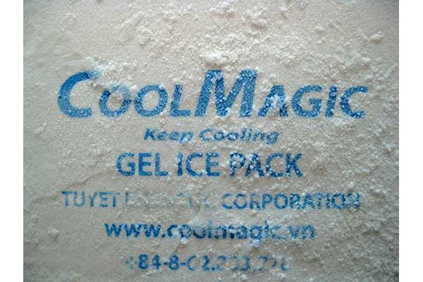 đá gel bảo quản giữ lạnh thịt bò, cá, hải sản